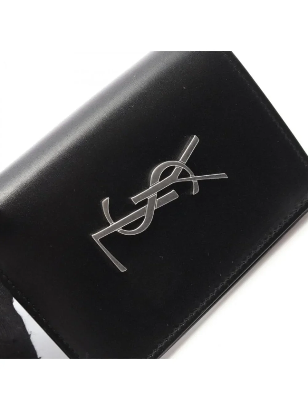 Saint Laurent Paris Card Case Cassandra Leather